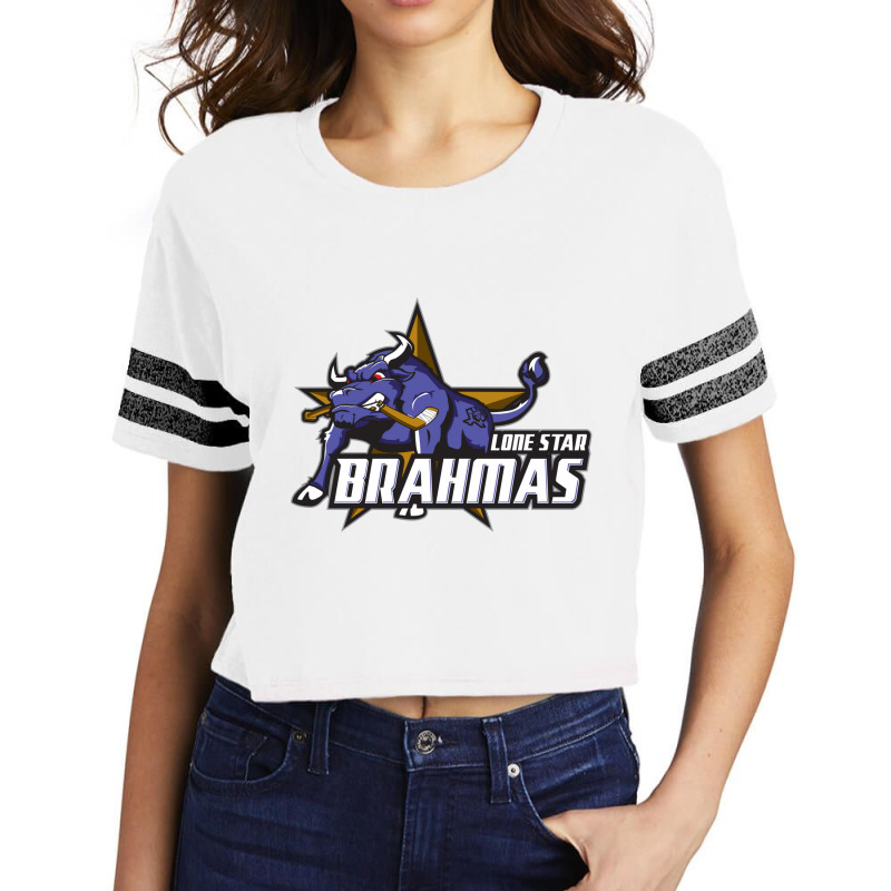 Lone Star Brahmas Scorecard Crop Tee by cm-arts | Artistshot