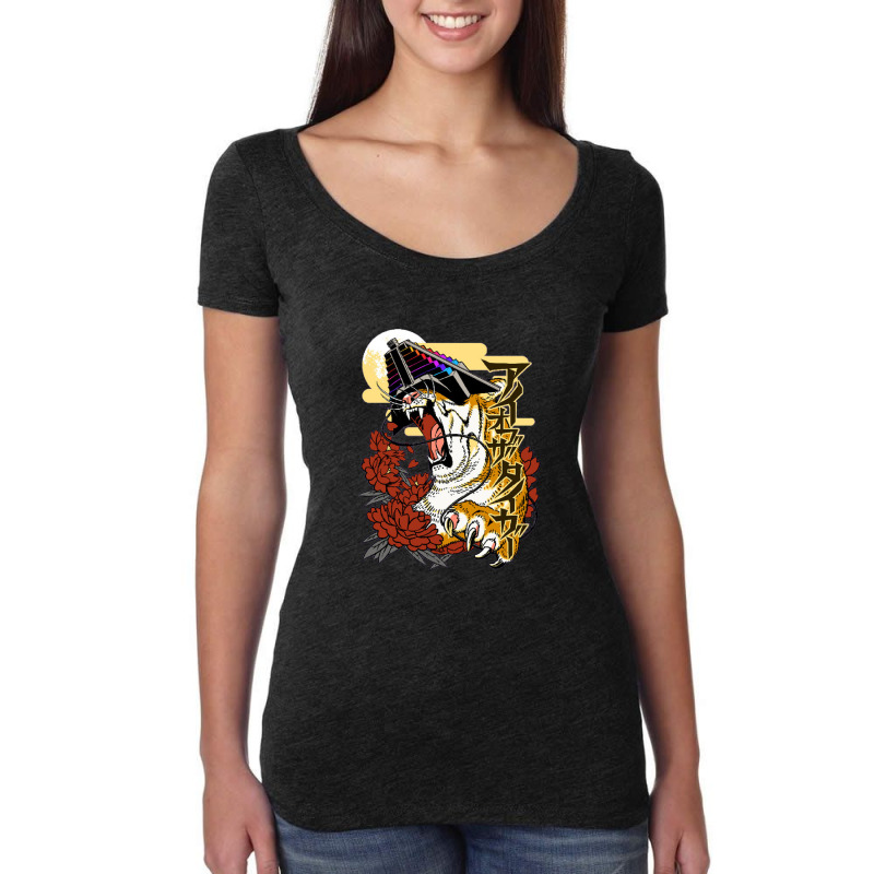 Eye Of The Tiger Women's Triblend Scoop T-shirt | Artistshot