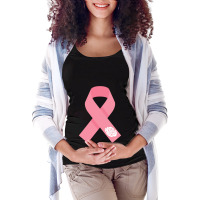 Kulay Rosas Ang Bukas Kay Leni Pink Ribbon Maternity Scoop Neck T-shirt | Artistshot