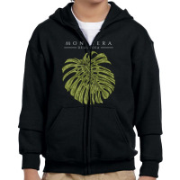 Monstera Deliciosa Philodendron Aroid Plant Lover Addict Youth Zipper Hoodie | Artistshot