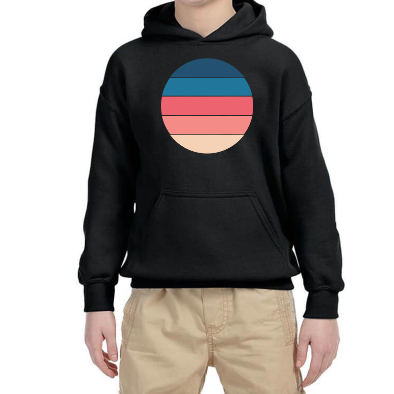 Retro Circle 9 Youth Hoodie by Kenruhaea79 | Artistshot