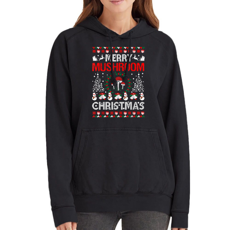 Merry Mushroom Christmas Ugly Sweater Tshirt Vintage Hoodie | Artistshot