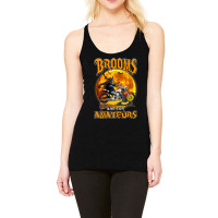 Womens Brooms Are For Amateurs Witch Riding Dirt Bike Halloween Racerback Tank | Artistshot