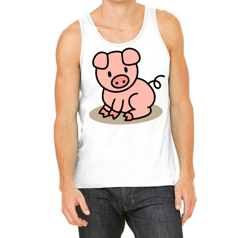 Sitting Pig Tank Top by Morspective | Artistshot