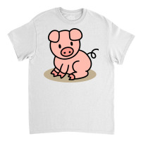 Sitting Pig Classic T-shirt | Artistshot