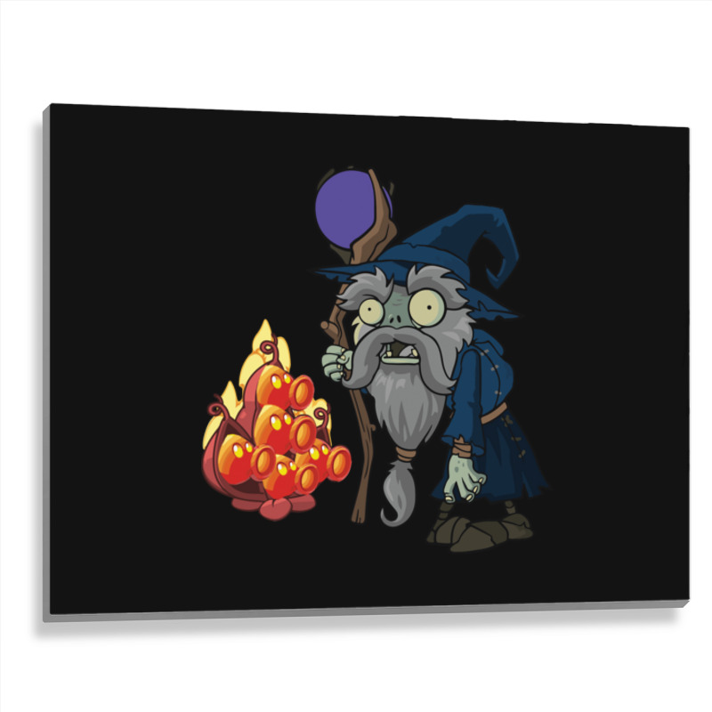 Plantsvszombiesmerlincharacter1 Metal Print Horizontal | Artistshot