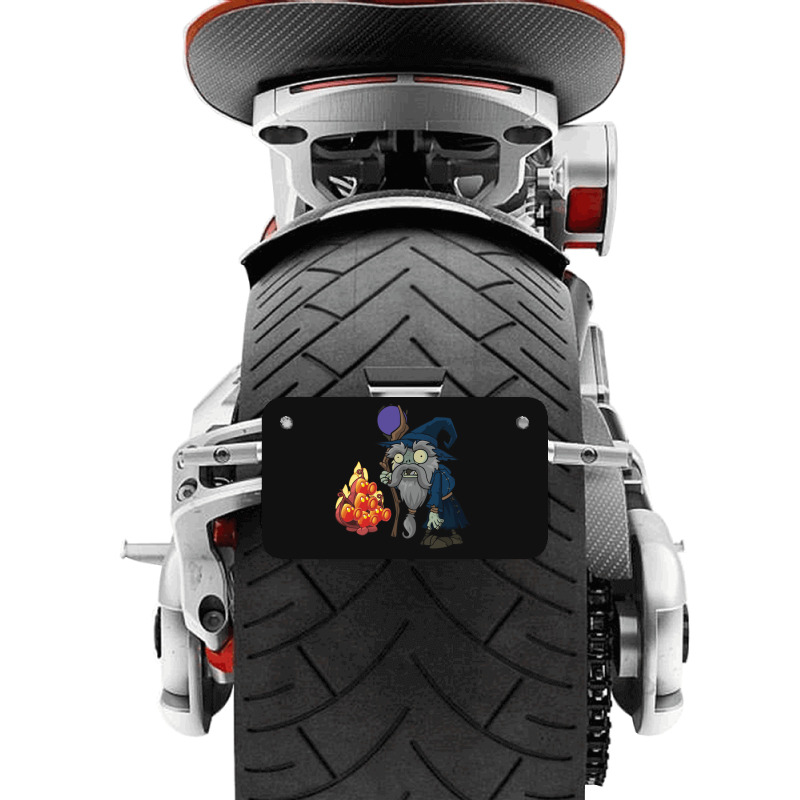 Plantsvszombiesmerlincharacter1 Motorcycle License Plate | Artistshot