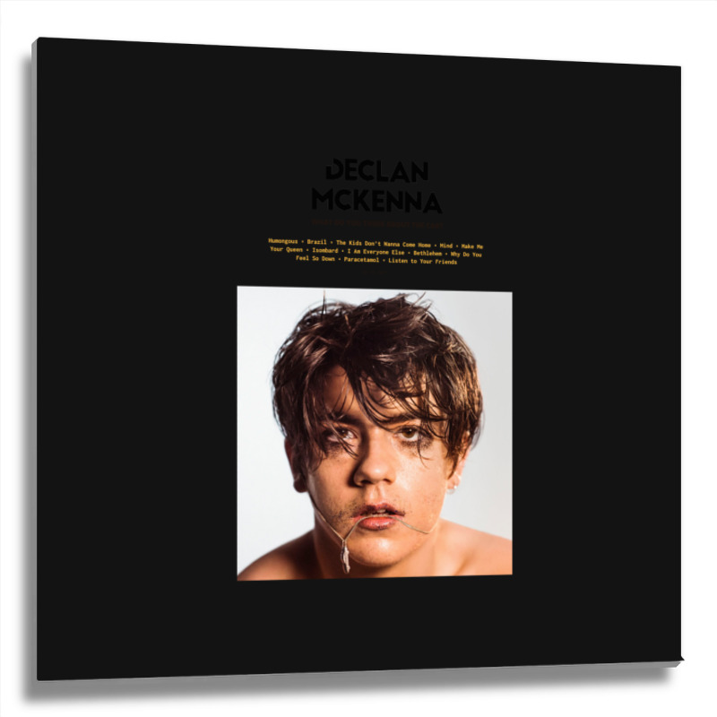 Declan Mckenna   Zeros (2020) Music Album Cover Metal Print Square | Artistshot