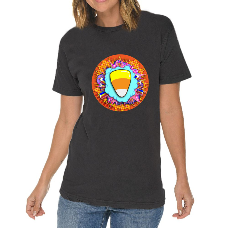 Candy Corn Pop Vintage T-shirt | Artistshot