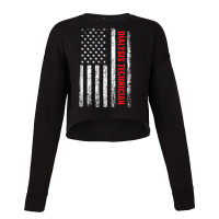 Dialysis Technician, American Flag Dialysis Tech T Shirt Cropped Sweater | Artistshot