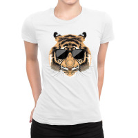 Tiger Sunglasses   Zoologist Zookeeper Safari Wildlife Lover T Shirt Ladies Fitted T-shirt | Artistshot