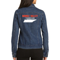 Middle Valley Tennessee Usa State America Travel Tennessean Ladies Denim Jacket | Artistshot