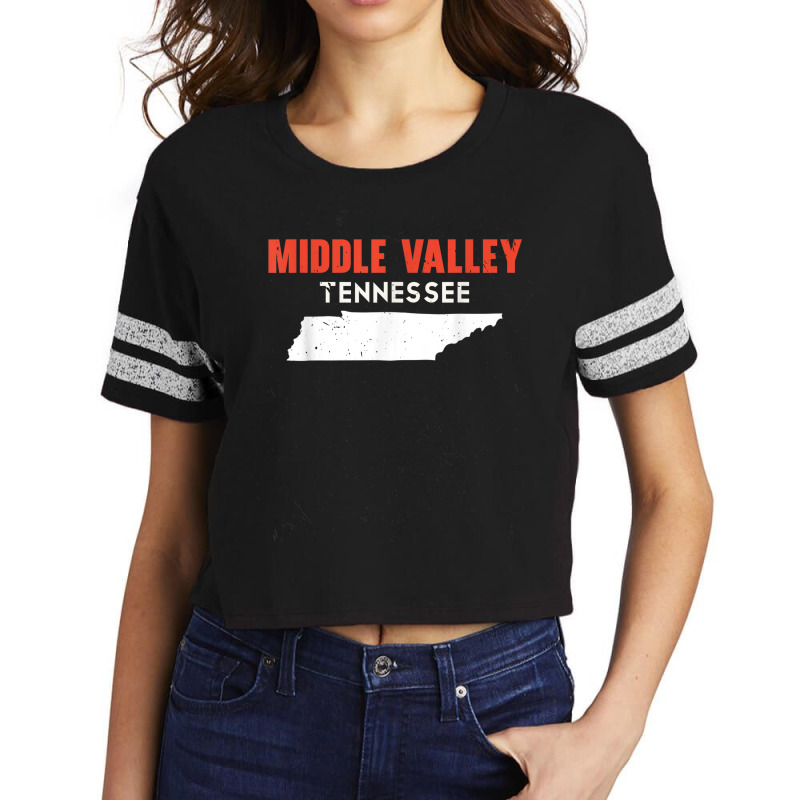 Middle Valley Tennessee Usa State America Travel Tennessean Scorecard Crop Tee by Uniform | Artistshot