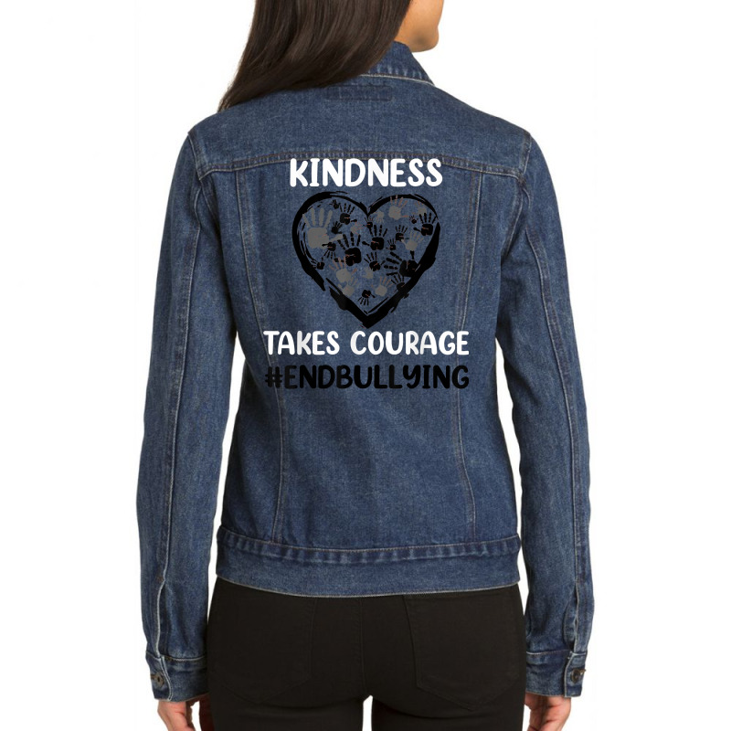 Unity Day Orange Kids Love Sign Language 2022 Anti Bullying T Shirt Ladies Denim Jacket by cm-arts | Artistshot