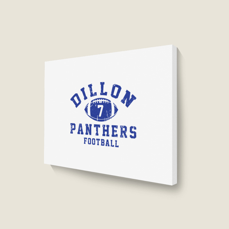 Dillon Panthers Football - 7 Landscape Canvas Print | Artistshot