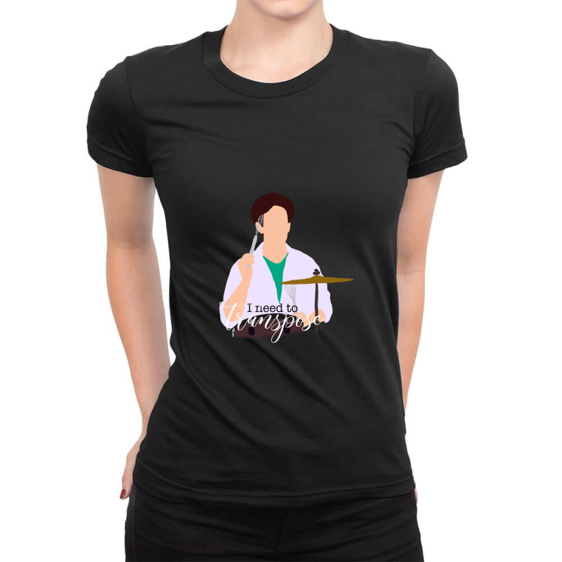 Bandstand   Drummer I Need To Transpose Ladies Fitted T-Shirt by JAMESDSHARP | Artistshot