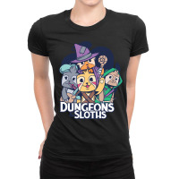 Dungeons And Sloths Ladies Fitted T-shirt | Artistshot