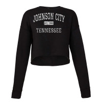 Johnson City Tennessee Tn Vintage T Shirt Cropped Sweater | Artistshot