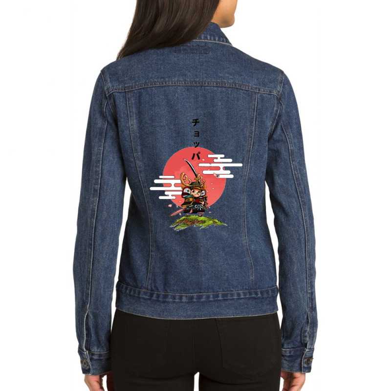 Chopper Samurai Ladies Denim Jacket by cm-arts | Artistshot