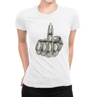 Fuck Fingers Robotic Style For Boyfriend Ladies Fitted T-shirt | Artistshot