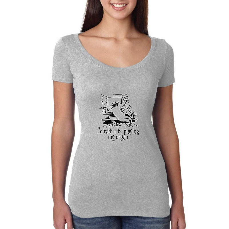 Funny Cartoon Of Organist For Boyfriend Women's Triblend Scoop T-shirt by MarlonTaylor | Artistshot