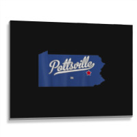 Pottsville Pennsylvania Pa Map Metal Print Horizontal | Artistshot