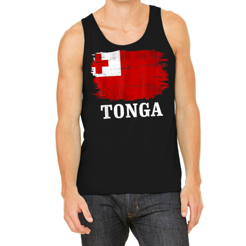 Vintage Tonga Flag For Tongan Gift T Shirt Tank Top by cm-arts | Artistshot