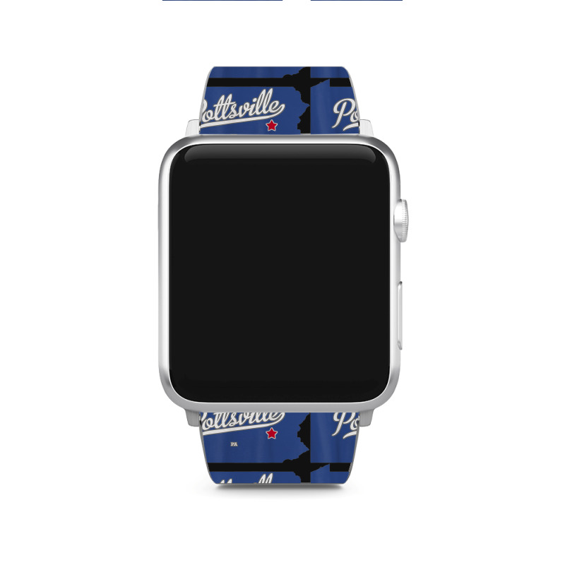 Pottsville Pennsylvania Pa Map Apple Watch Band | Artistshot