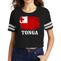 Vintage Tonga Flag For Tongan Gift T Shirt Scorecard Crop Tee | Artistshot