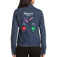 Malaysia Is Calling Tank Top Ladies Denim Jacket | Artistshot