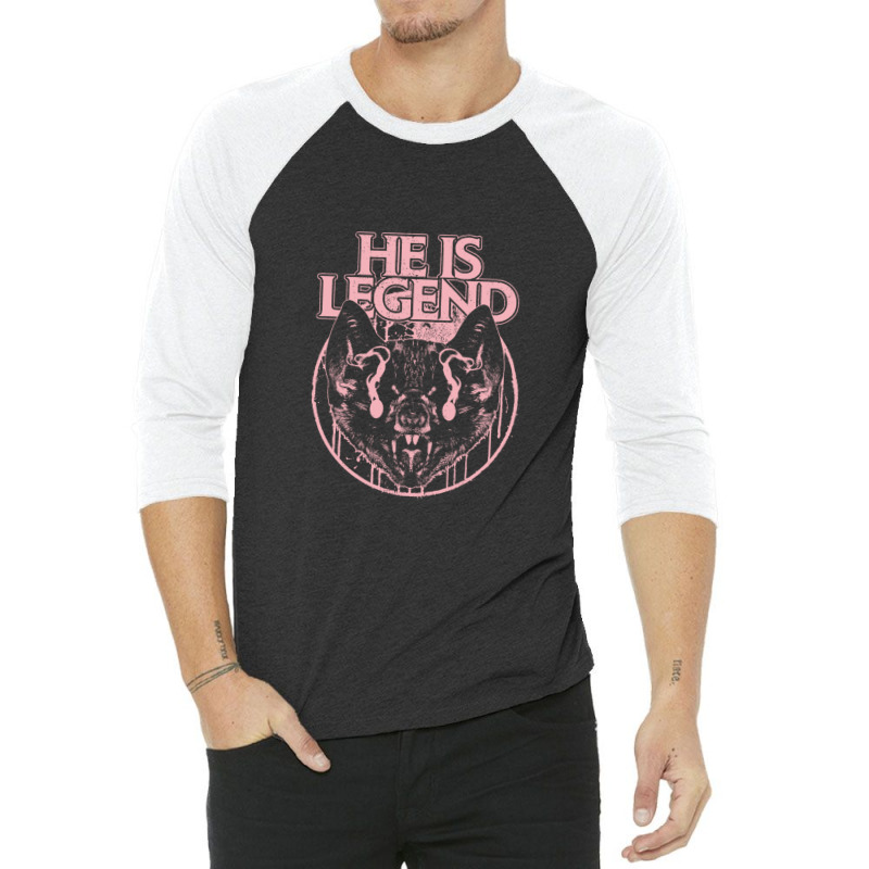 He Is Legend Merch Vampire Bat 3/4 Sleeve Shirt by TerryFoutch | Artistshot