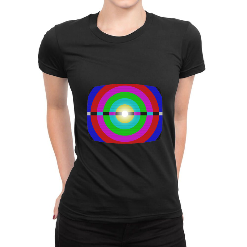 Tv Hypnosis   Television Ladies Fitted T-Shirt by waktudzuhur | Artistshot