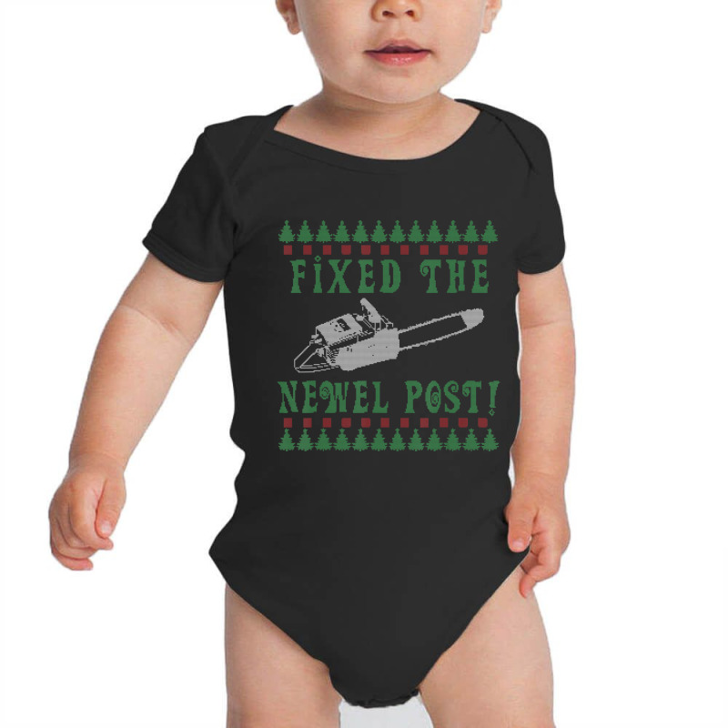 Chainsaw Christmas Ugly Christmas Sweater Baby Bodysuit by cm-arts | Artistshot