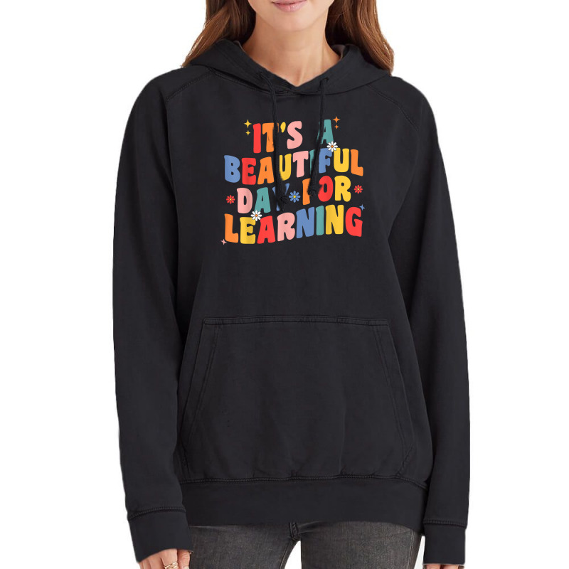 Its Beautiful Day For Learning Retro Teacher Students Women Vintage Hoodie | Artistshot