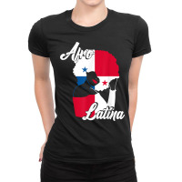 Caribbean Panama Flag Panamanian Creole Pride Afro Latina T Shirt Ladies Fitted T-shirt | Artistshot