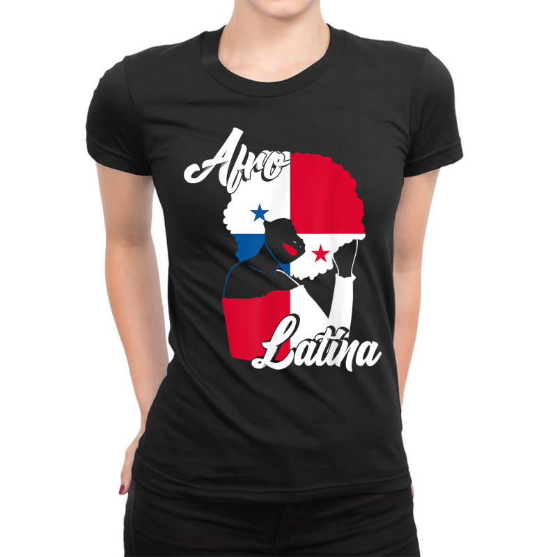 Caribbean Panama Flag Panamanian Creole Pride Afro Latina T Shirt Ladies Fitted T-Shirt by cm-arts | Artistshot