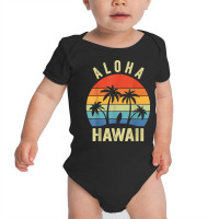 Aloha Hawaii Hawaiian Island Shirt Palm Beach Surfboard Surf T Shirt Baby Bodysuit | Artistshot