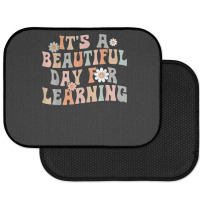 Its Beautiful Day For Learning Retro Teacher Students Womengift Rear Car Mat | Artistshot