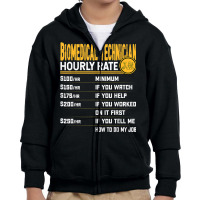 Biomedical Technician Hourly Rate Funny Biomedical Engineer Youth Zipper Hoodie | Artistshot