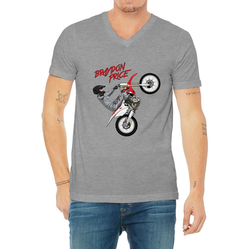 Braydon Moto Merch V-Neck Tee by helgasa | Artistshot