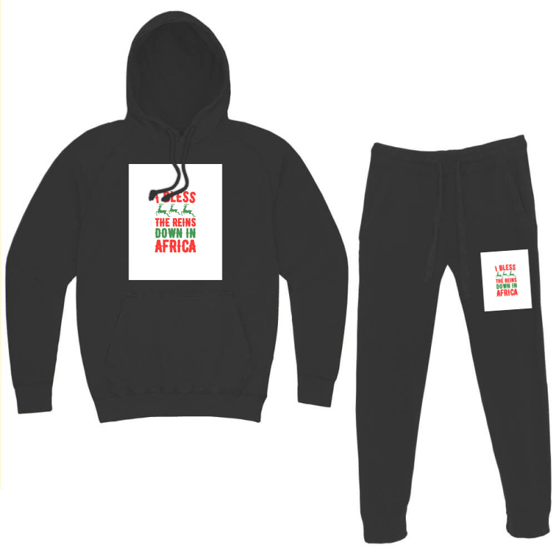 I Bless The Reins Down In Africa .png Hoodie & Jogger Set | Artistshot