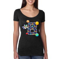 8th Birthday Astronaut Eight Bday Celebration Planet Women's Triblend Scoop T-shirt | Artistshot