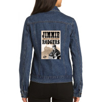 Jimmie Rodgers - American Roots Classic Ladies Denim Jacket | Artistshot