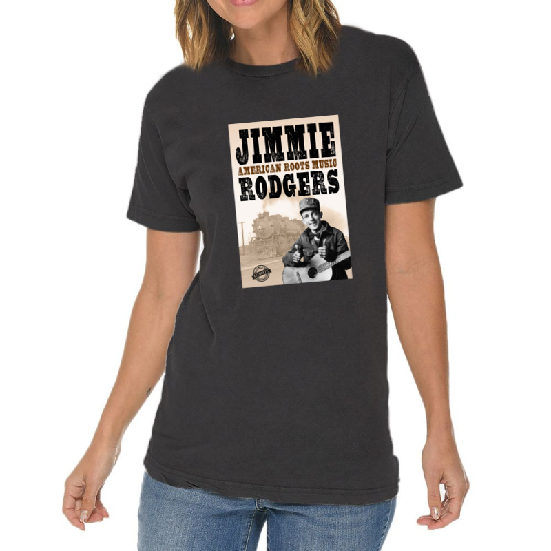 Jimmie Rodgers - American Roots Classic Vintage T-Shirt by RebekahShinn | Artistshot