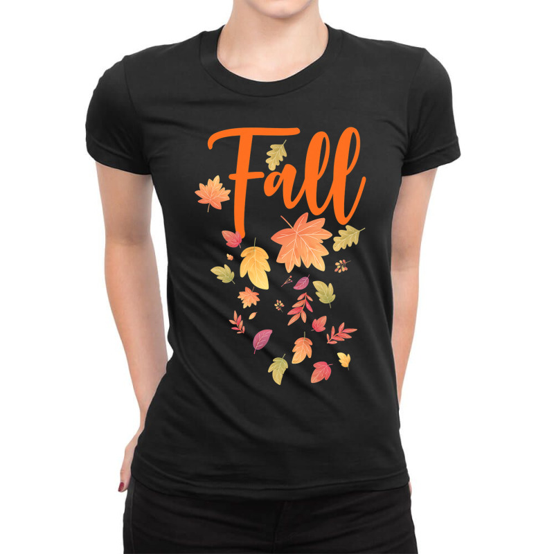 Autumn Leaf Fall Season Leaf Love Autumn Ladies Fitted T-Shirt by MG91 | Artistshot