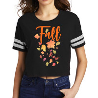 Autumn Leaf Fall Season Leaf Love Autumn Scorecard Crop Tee | Artistshot