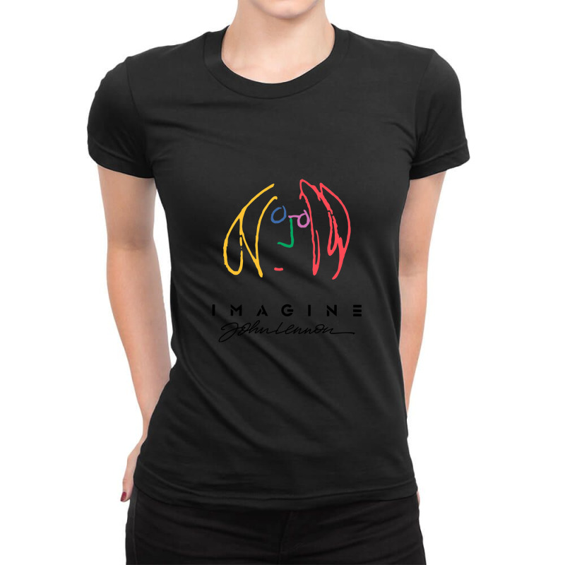 Imagine John Ladies Fitted T-Shirt by TerryFoutch | Artistshot