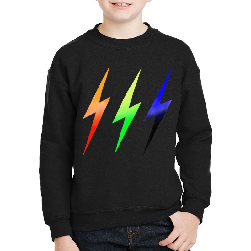 Three Lightning Bolts Youth Sweatshirt by cm-arts | Artistshot