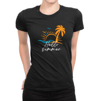 Ready For Summer L Summer Vacation L Hello Summer Ladies Fitted T-shirt | Artistshot