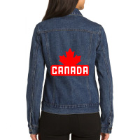 Canada Design Ladies Denim Jacket | Artistshot